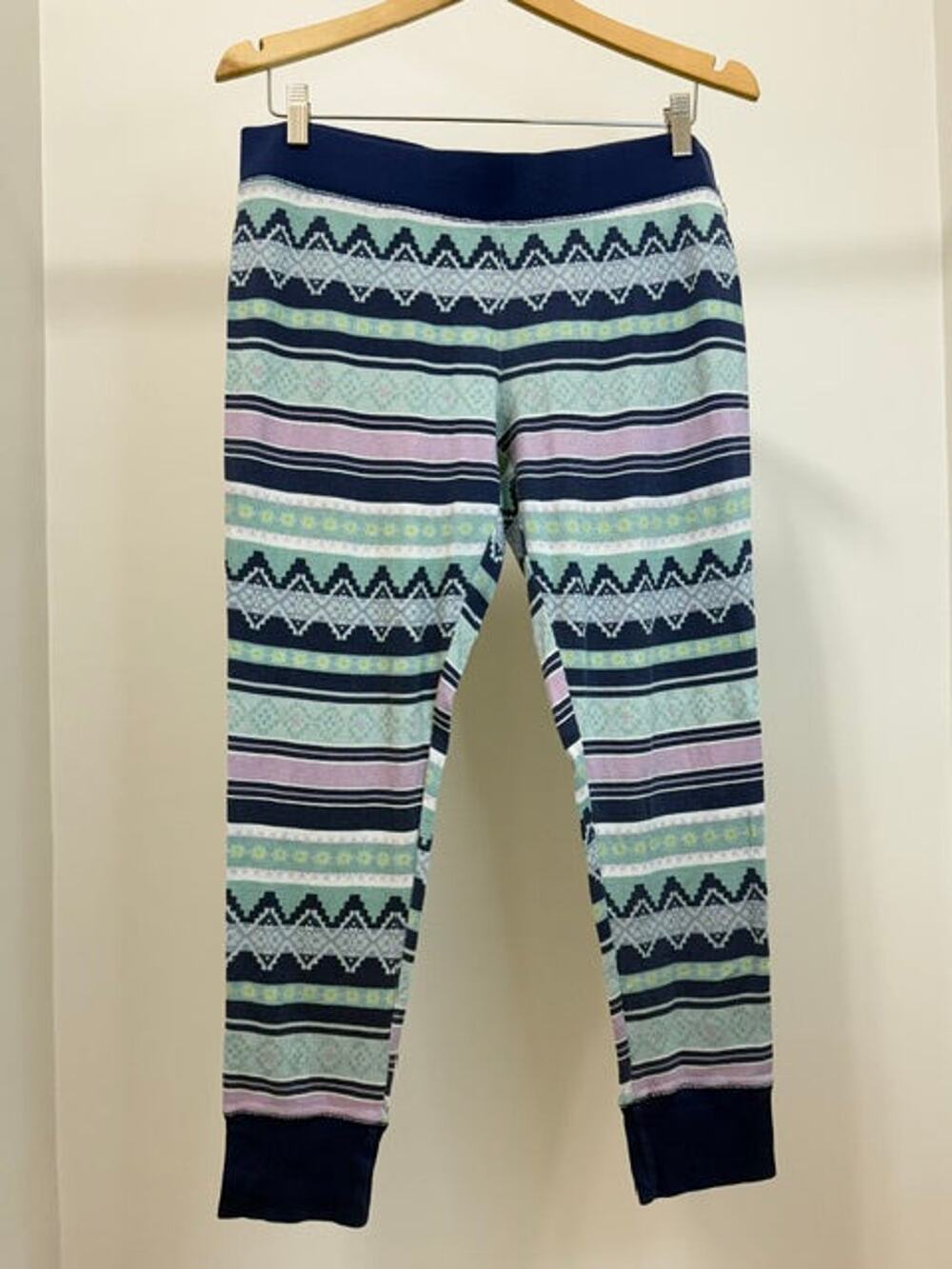 Victoria's Secret Waffle Knit Lounge Pants Blue Purple SzL